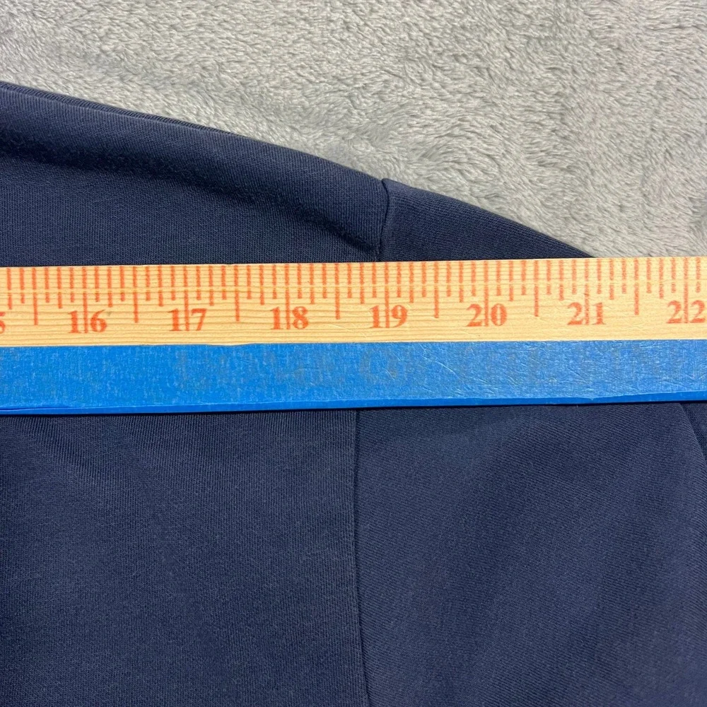 UNIQLO U AIRism T Shirt Mens L Navy Blue Long Sleeve Crew Neck Minimalist Casual